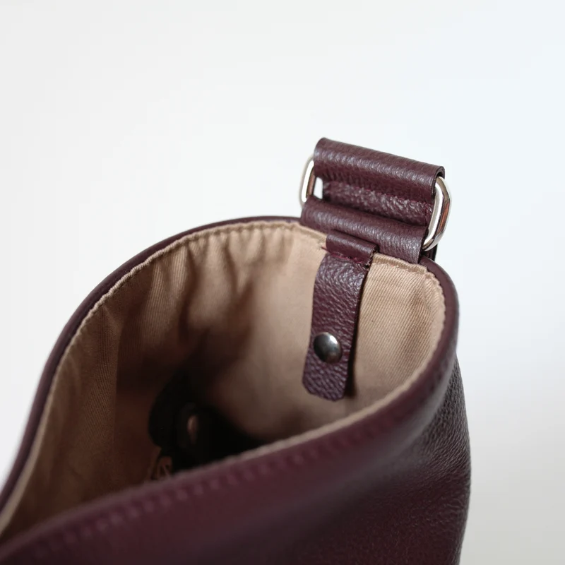Lederbeutel Burgundy