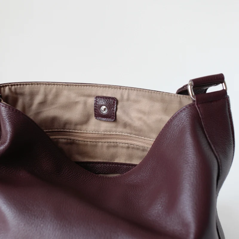 Lederbeutel Burgundy