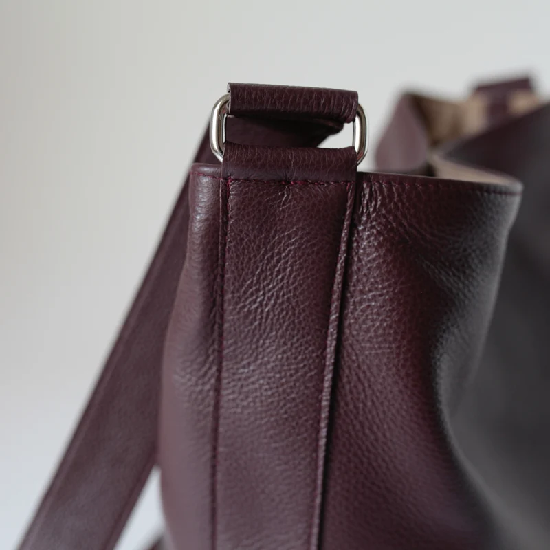 Lederbeutel Burgundy