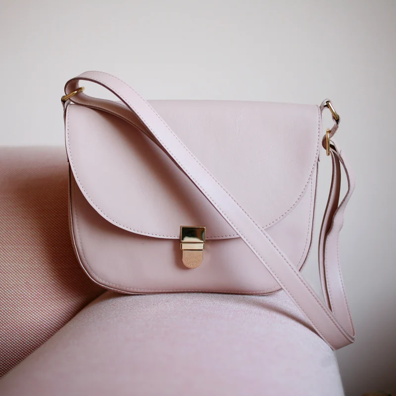 Satteltasche mit Steckschnalle Blush