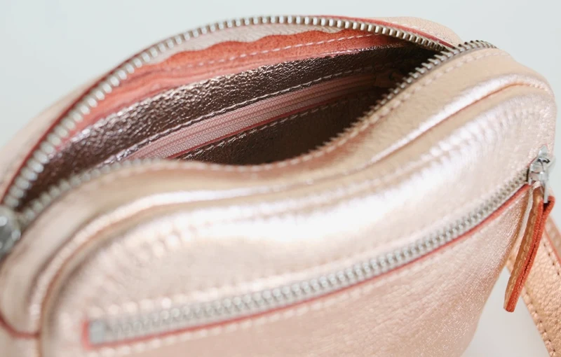 Gürteltasche ZIP Kupferrose