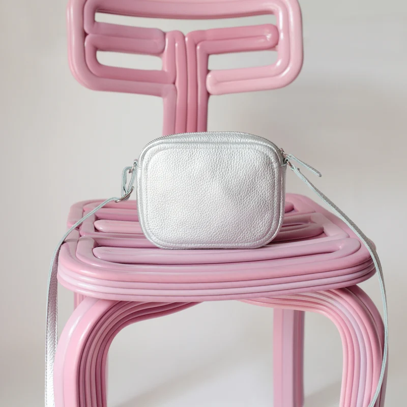 Handtasche ZIP S Silber