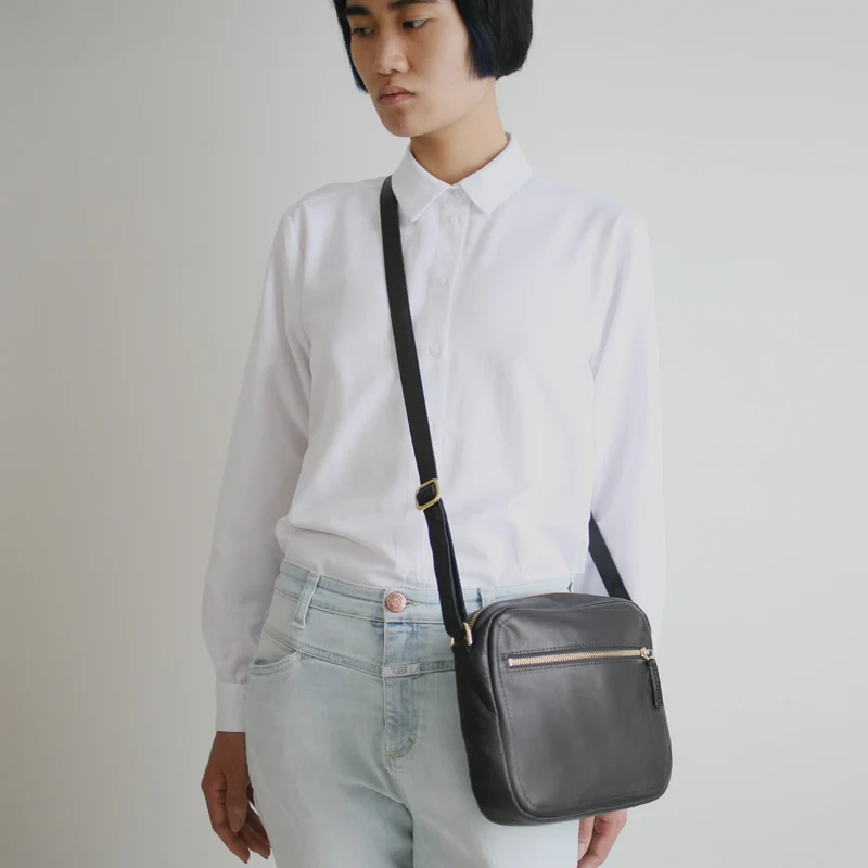 Handtasche ZIP M Schwarz