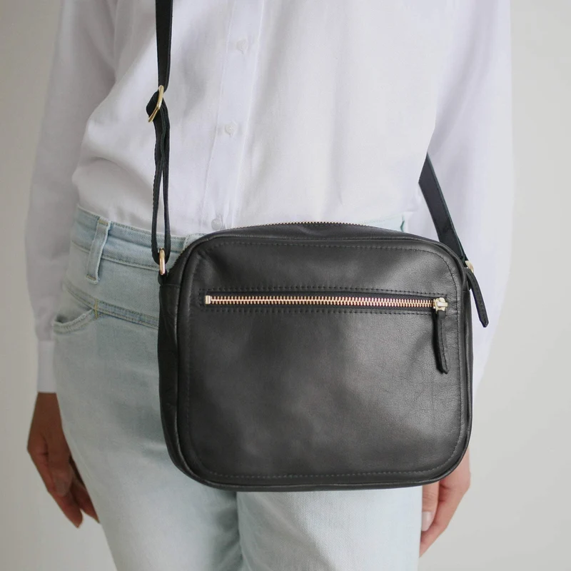 Handtasche ZIP M Schwarz