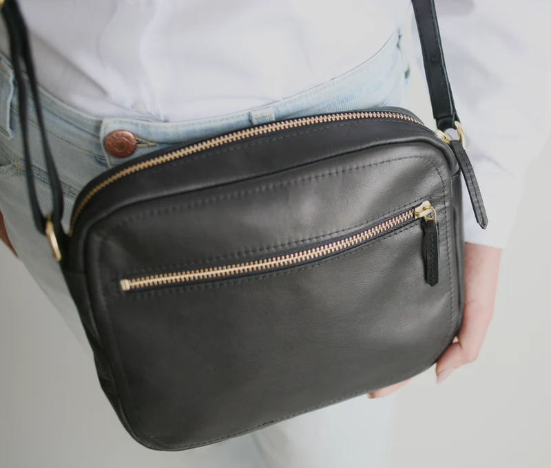 Handtasche ZIP M Schwarz