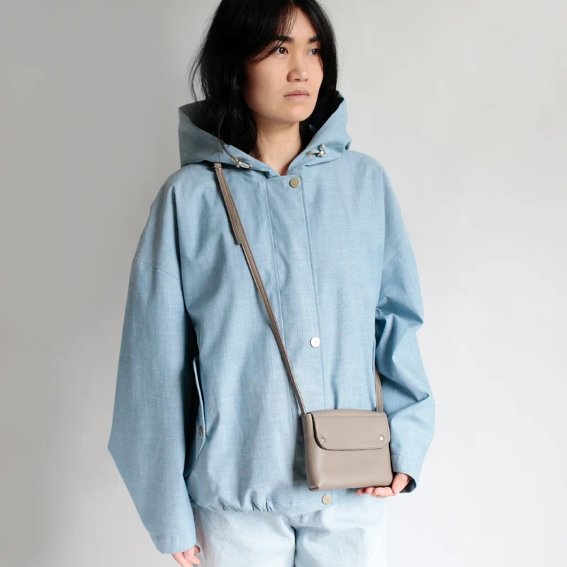 Minitasche Taupe