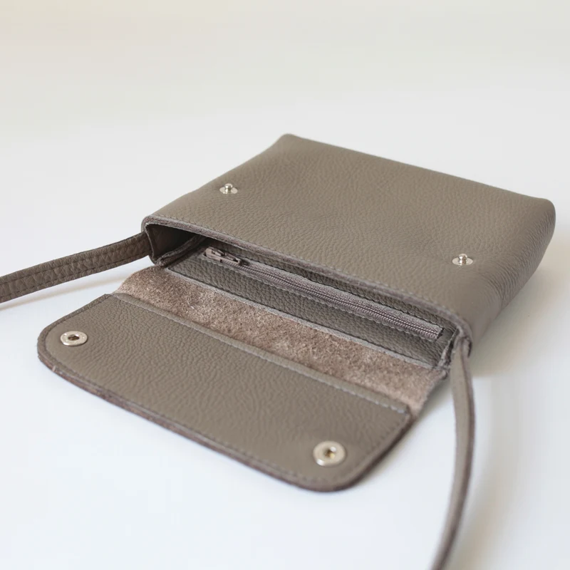 Minitasche Taupe