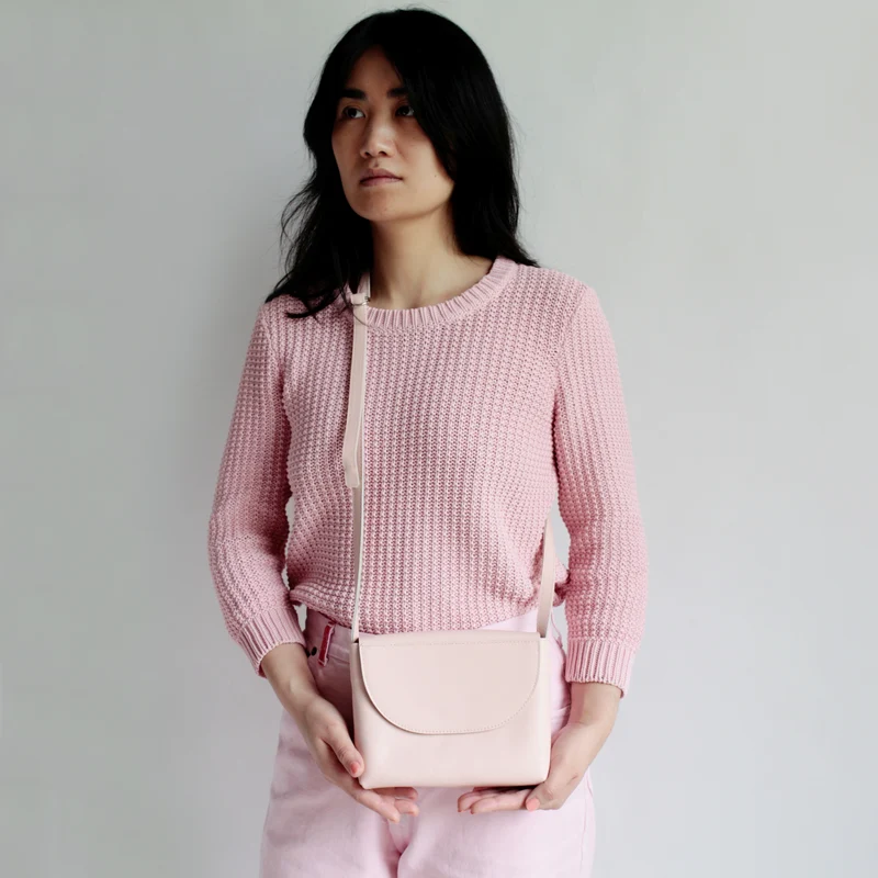 Minimalistische Schultertasche Blush