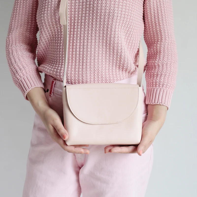 Minimalistische Schultertasche Blush