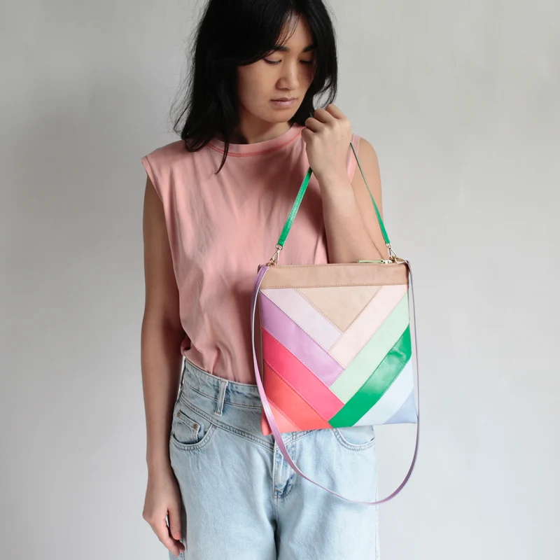 Patchwork Tasche Farbmix