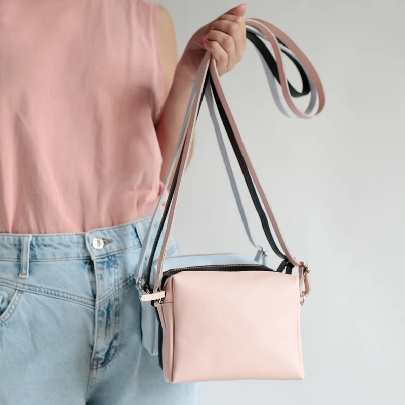 Schultertasche BOX Mini Blush