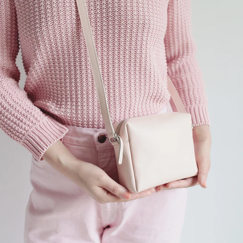 Schultertasche BOX Mini Blush