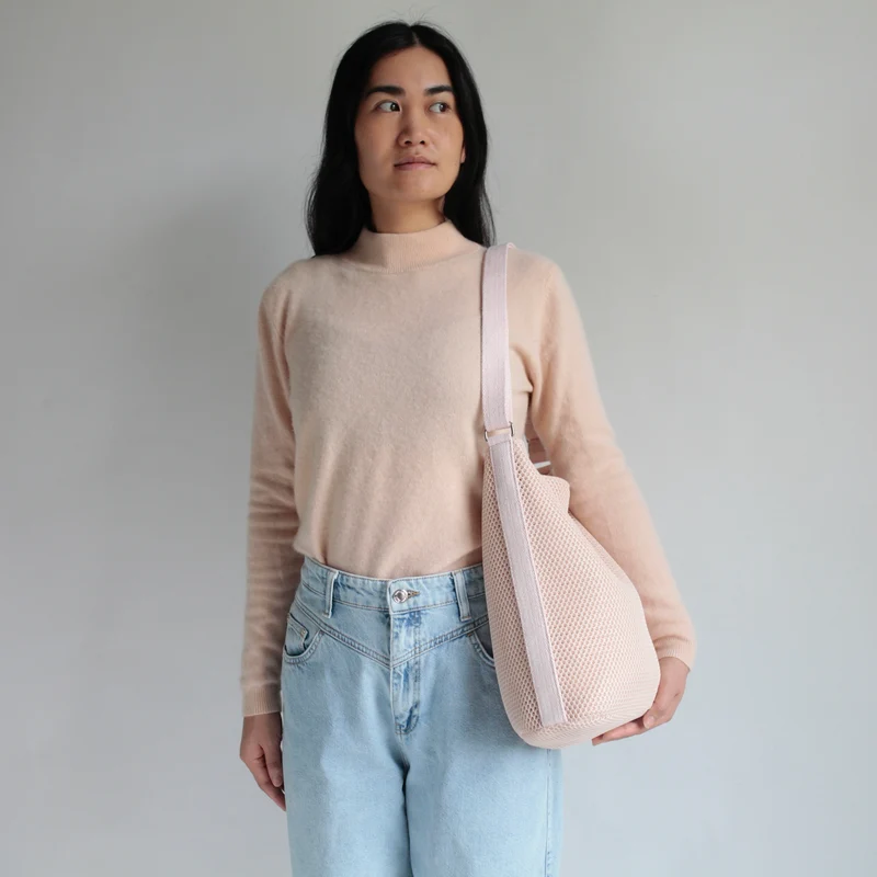Bucket Bag 3D Mesh Blush