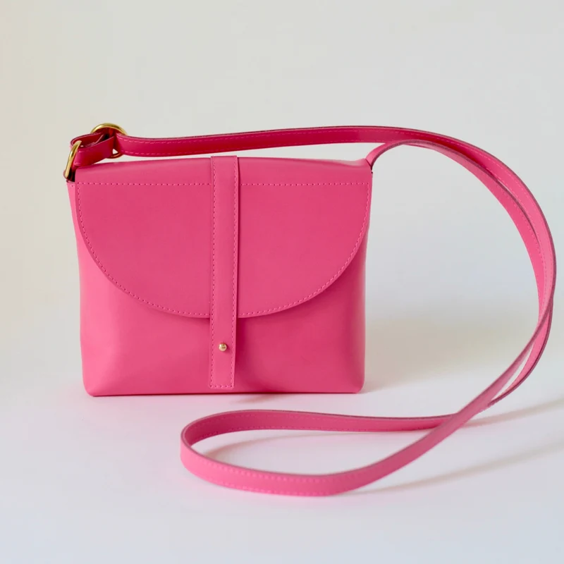 Schultertasche KNOB Flashy Pink