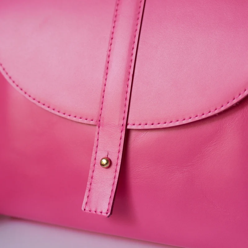 Schultertasche KNOB Flashy Pink