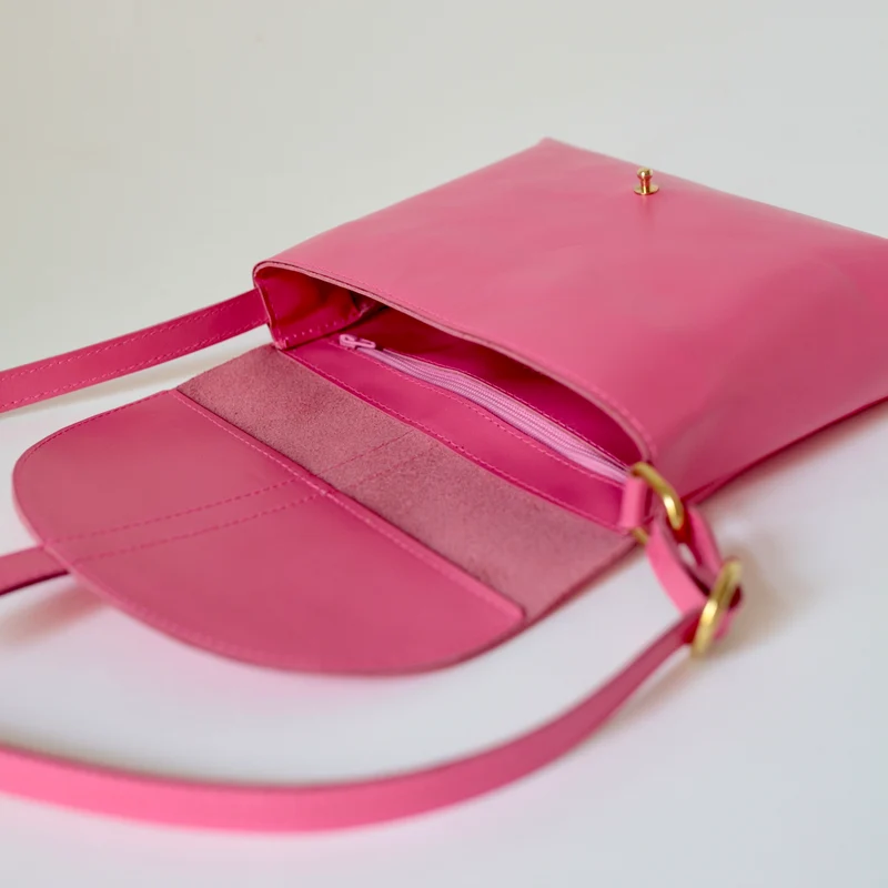 Schultertasche KNOB Flashy Pink