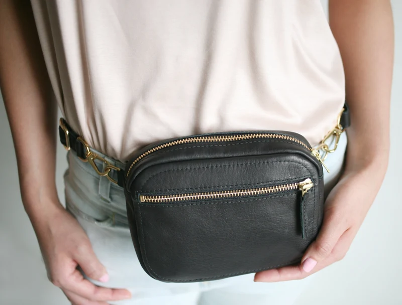 Gürteltasche ZIP Schwarz