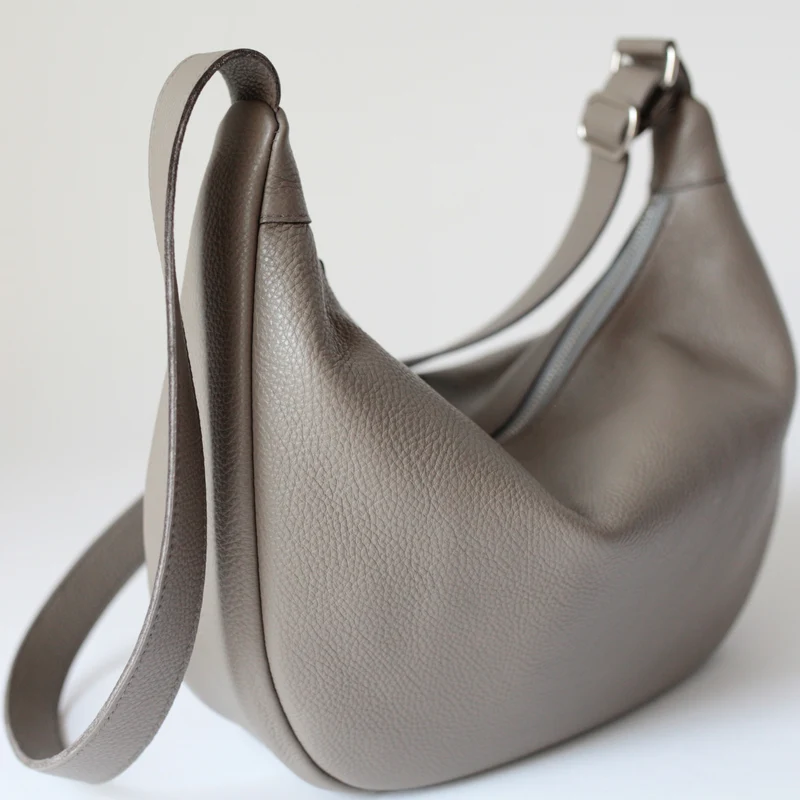Lederbeutel POUCH Taupe