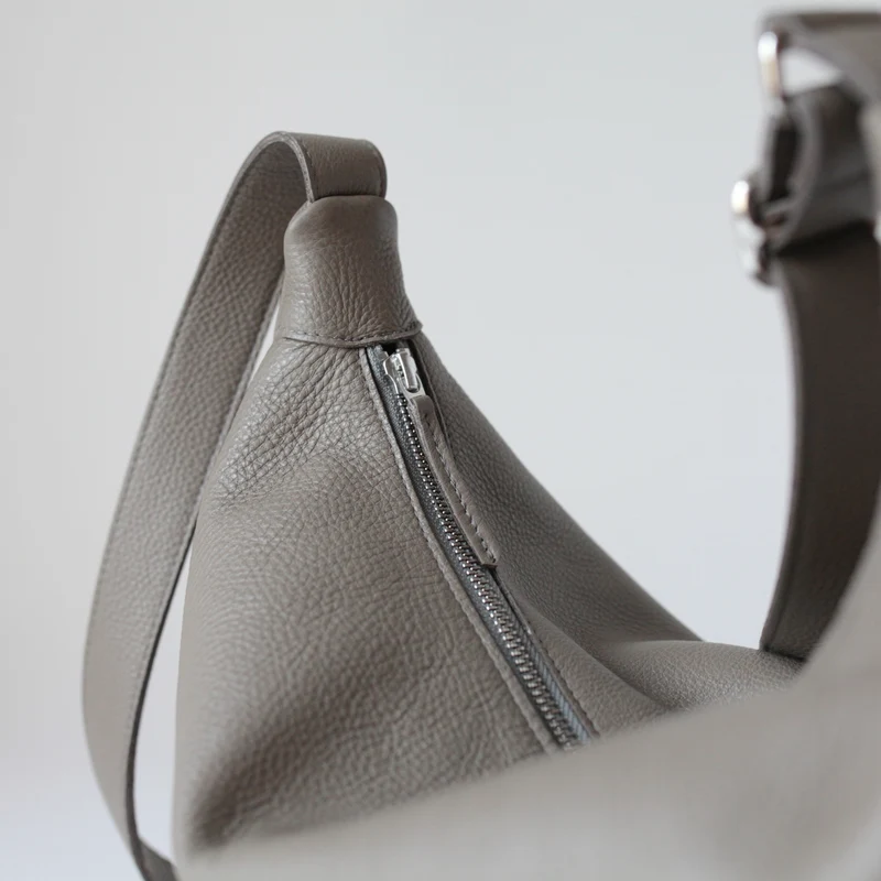 Lederbeutel POUCH Taupe