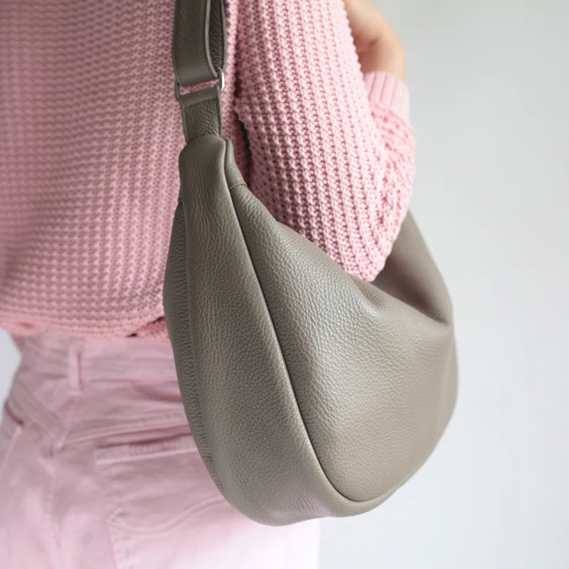 Lederbeutel POUCH Taupe