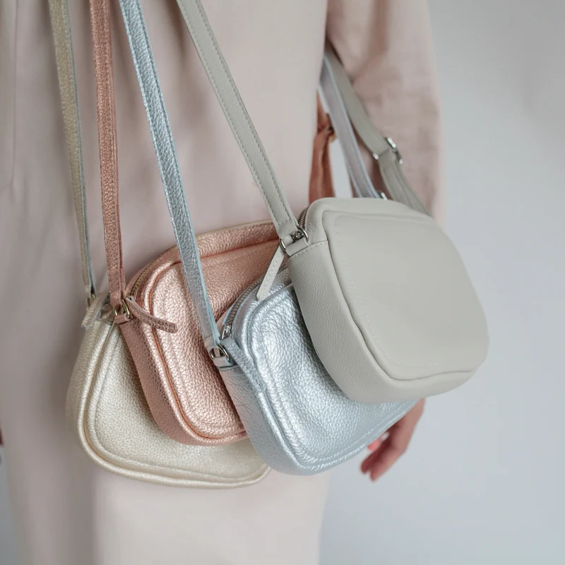 Handtasche ZIP S Hellgold