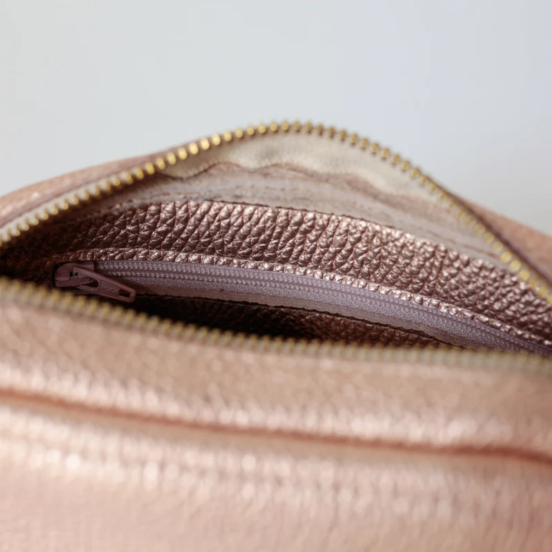 Handtasche ZIP S Hellgold