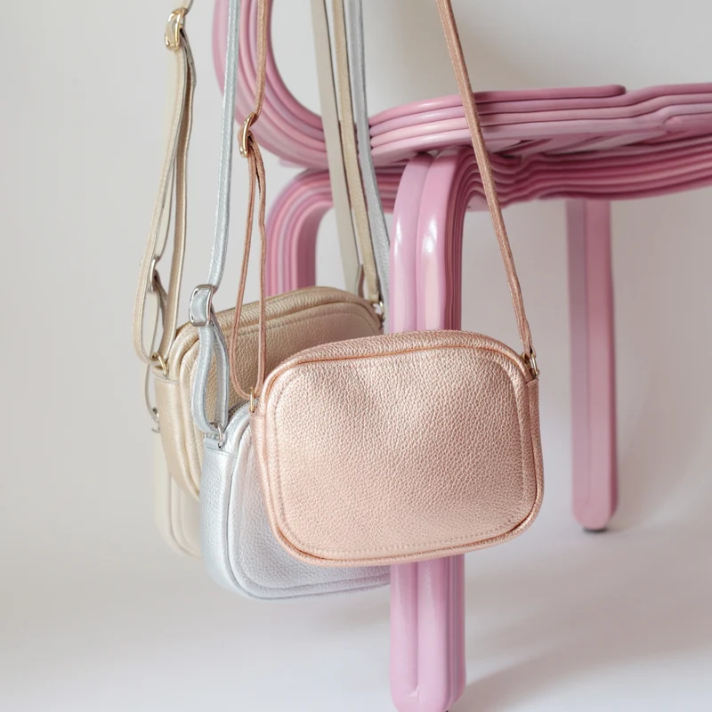 Handtasche ZIP S Hellgold