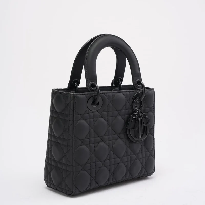 Christian Dior Lady Dior Kleine Matte Schwarze Tonale Tasche 2021