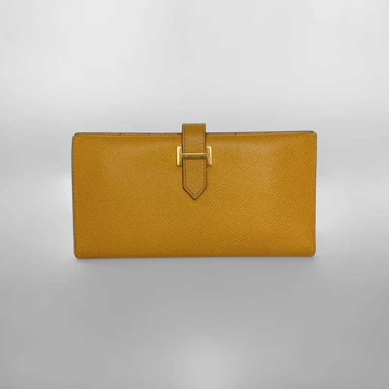 Hermès Bearn Geldbörse Epsom Leder