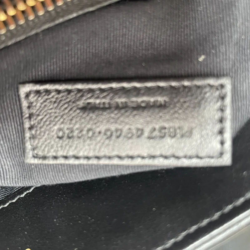 Saint Laurent Loulou Medium Leder Schwarz 2020