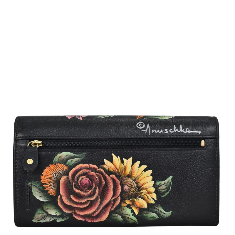 Brieftasche mit Akkordeonklappe - 1112