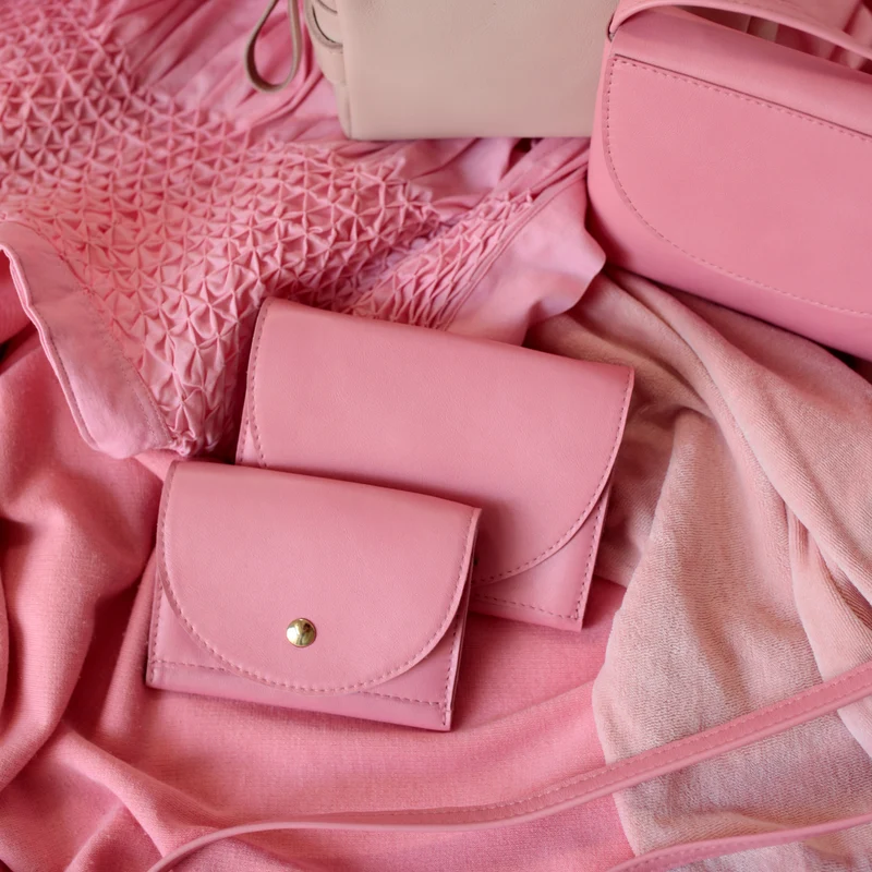 Kleines Portemonnaie Flamingo Pink