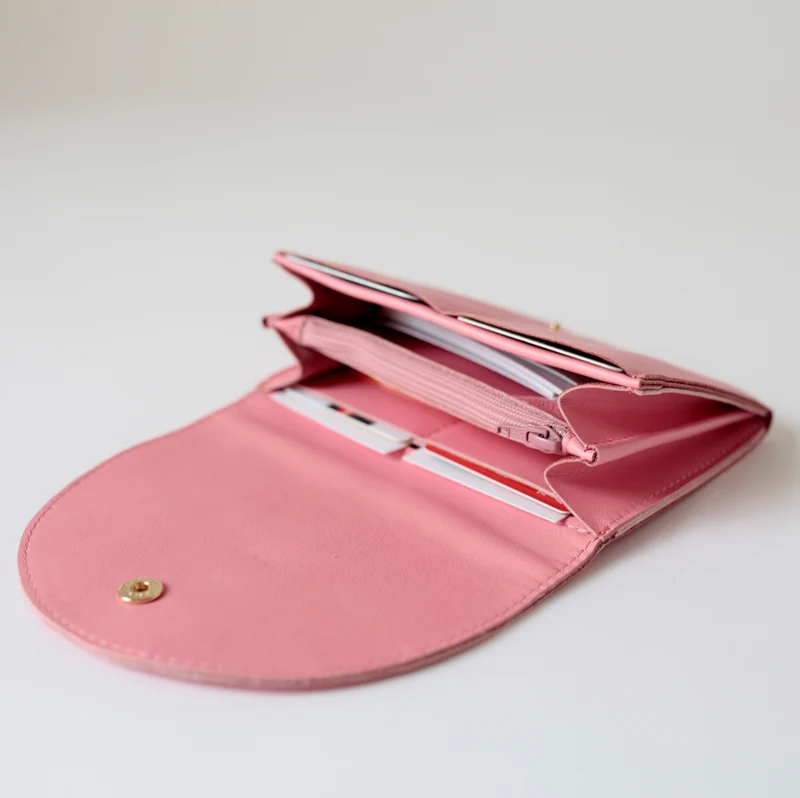 Clutch Portemonnaie mittlere Größe Flamingo Pink