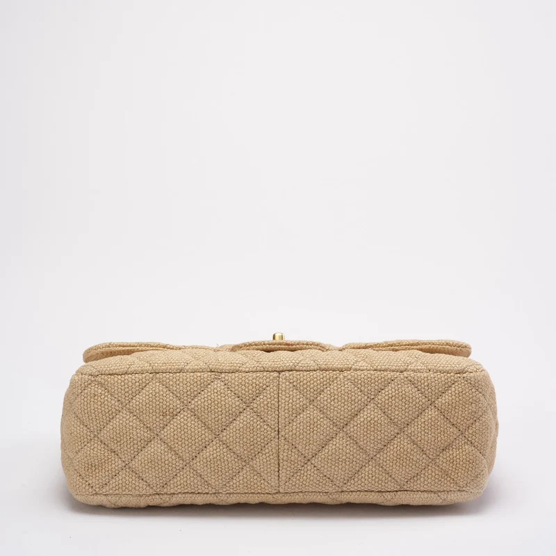 Chanel Tweed Raffia Coco Country Jumbo Flap 2010