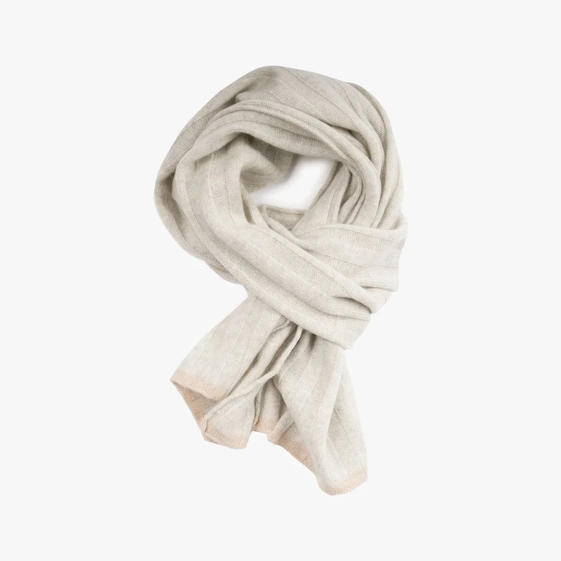Schal aus Kaschmir in Off White