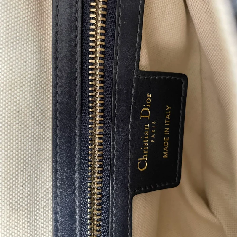Dior Saddle Medium Canvas Blau/Weiß 2020