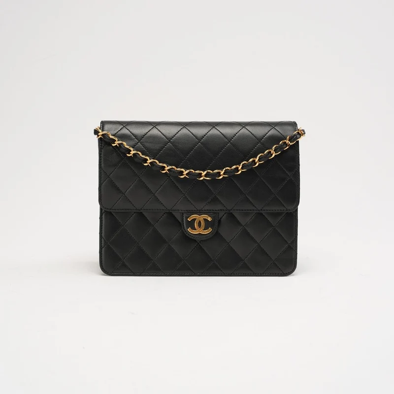 Chanel Flap Bag Small Lamb Black 2002