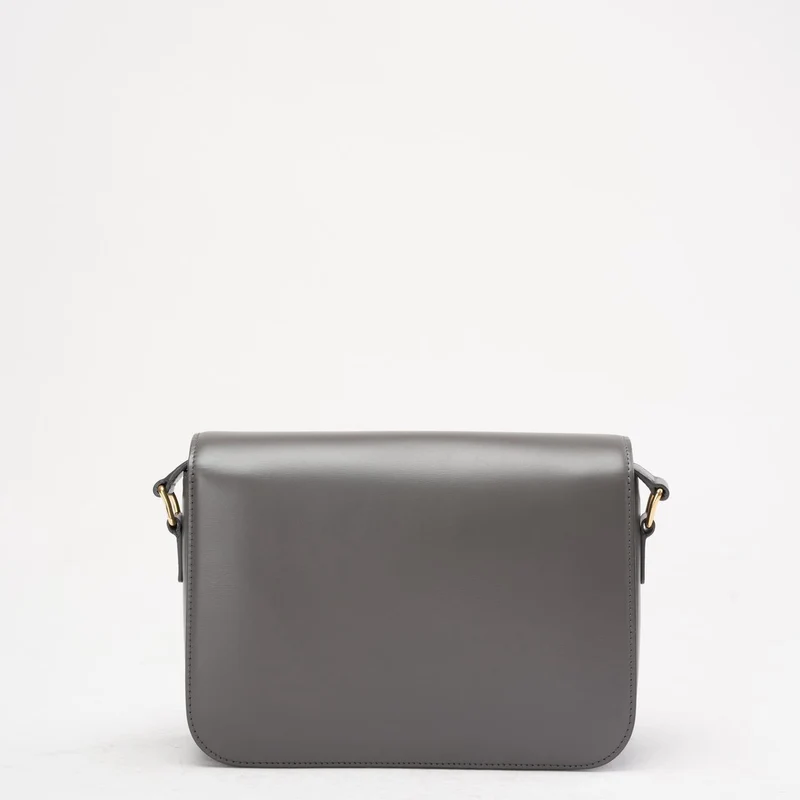 Celine Gray Triomphe Crossbody Small Calfskin 2019