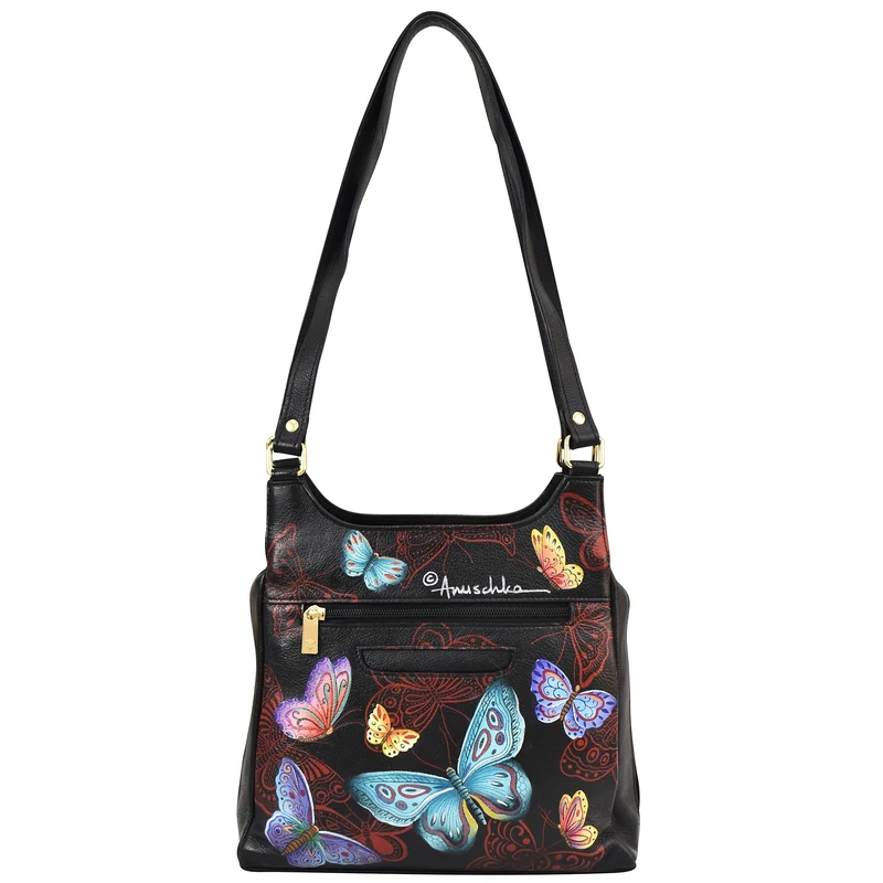 Hobo-Tasche mit Rundum-Reißverschluss - 7556