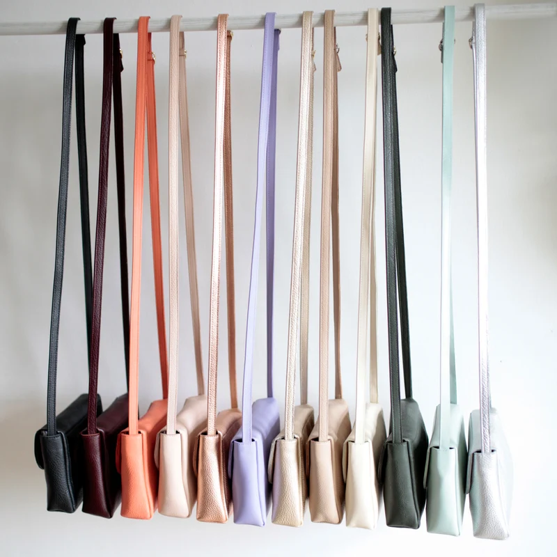 Minimalistische Schultertasche Bordeaux