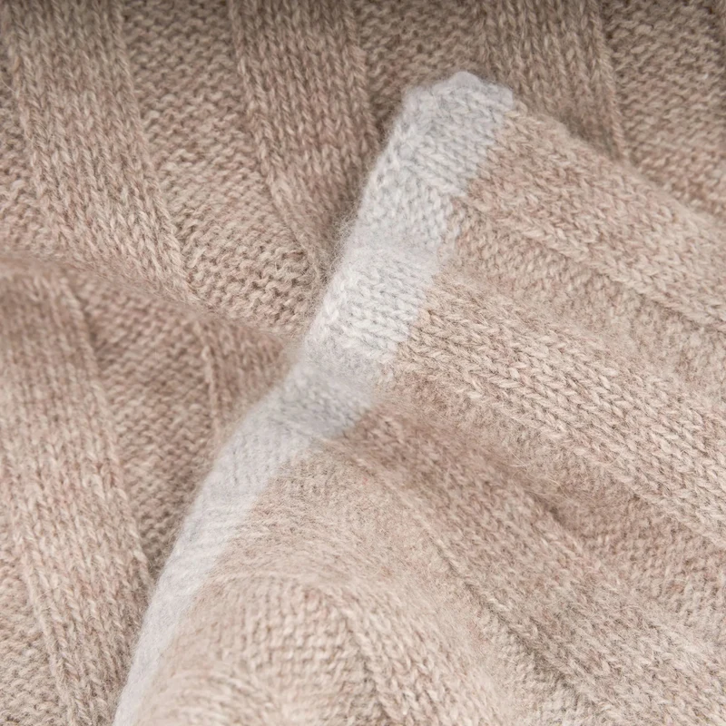 Schal aus Kaschmir in Beige