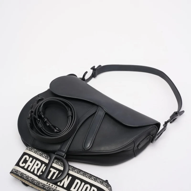 Christian Dior Saddle Bag Schwarz Ultramatte 2022