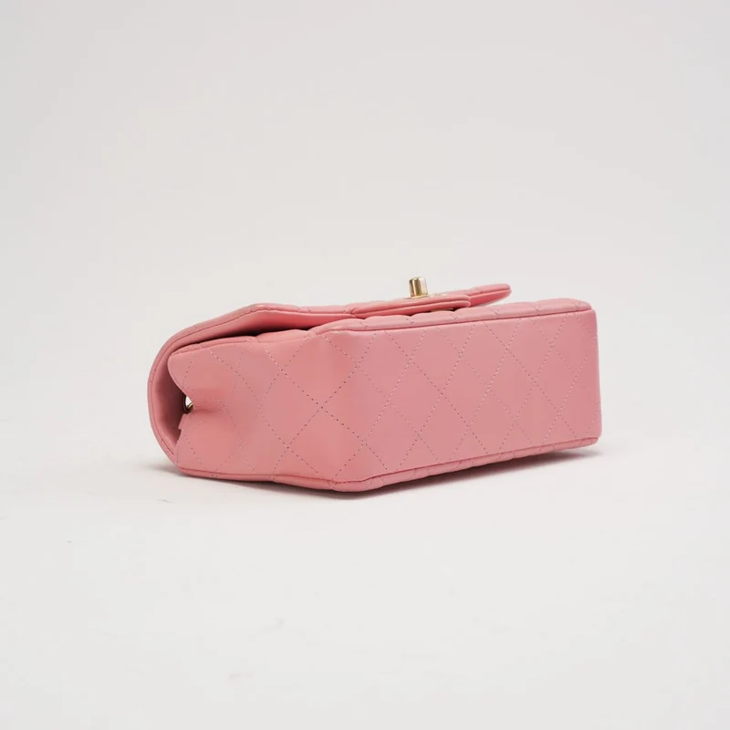 Chanel Pink Mini Rectangular Classic Flap Bag 2019
