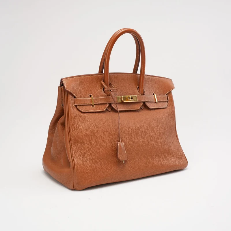 Hermes Birkin 35 Togo Golden Bag 2000