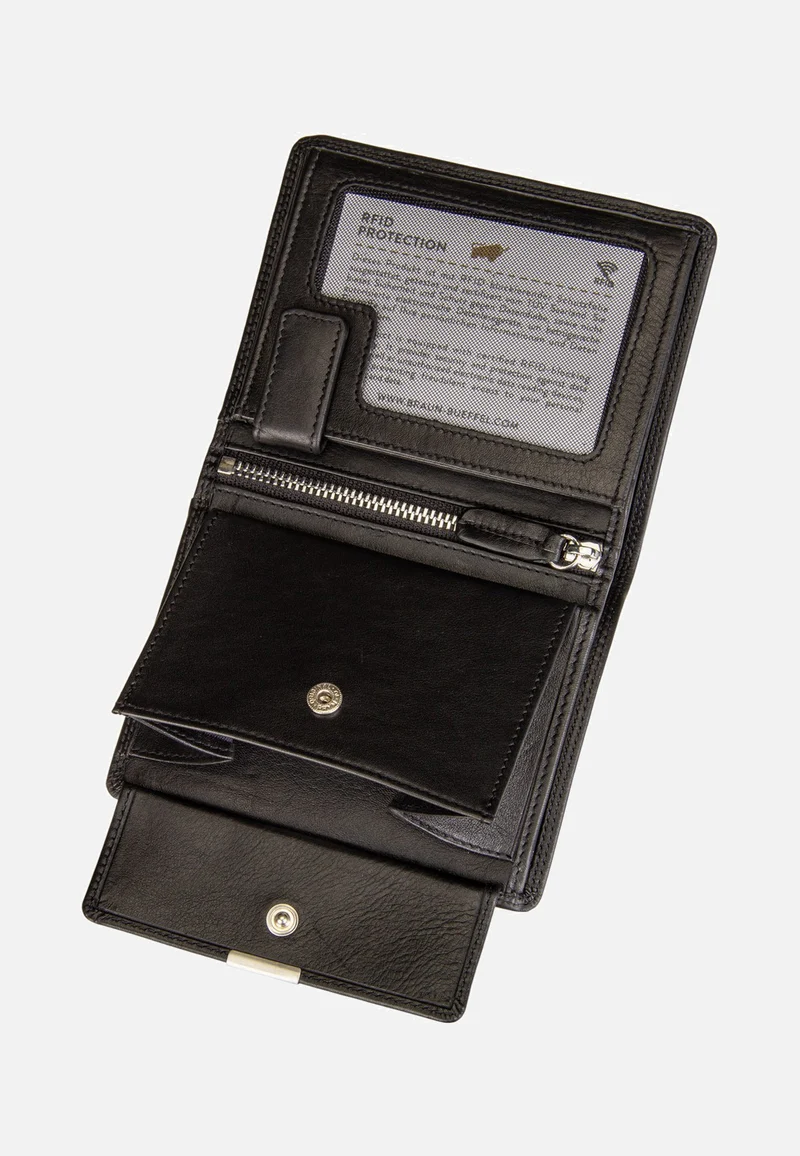 Golf RFID Coin Wallet H 7Cs + Loop Black - Portemonnaie