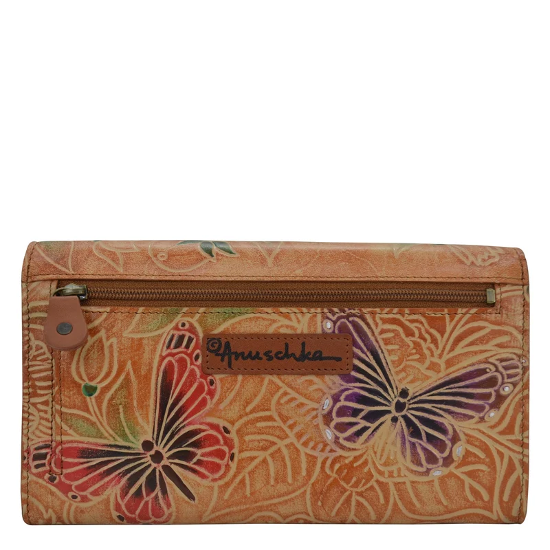 Brieftasche mit Akkordeonklappe - 1174