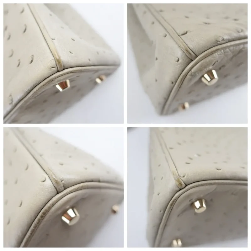 Dior Large Beige Ostrich Diorissimo Tote Bag
