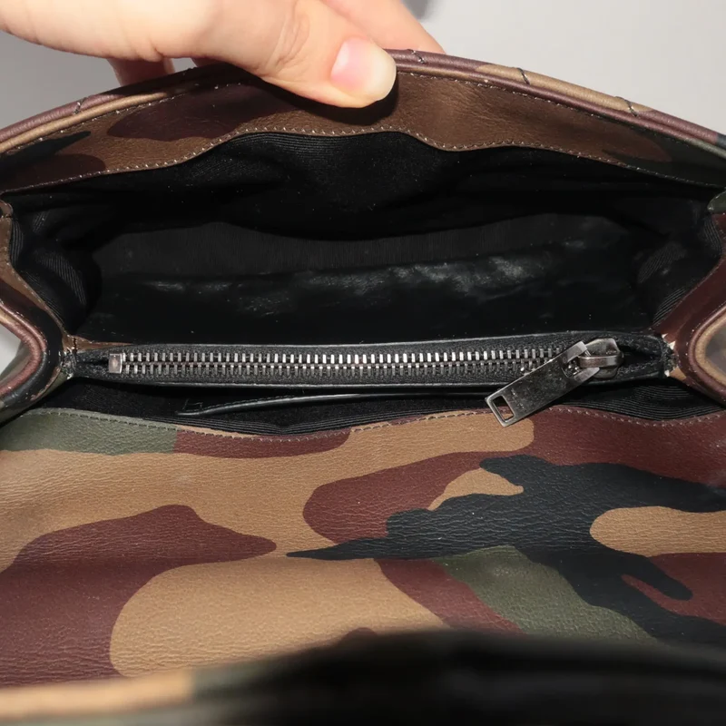 Yves Saint-Laurent Camouflage Medium College Bag