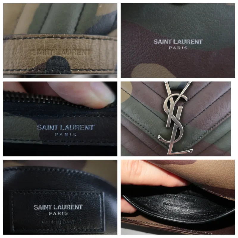 Yves Saint-Laurent Camouflage Medium College Bag