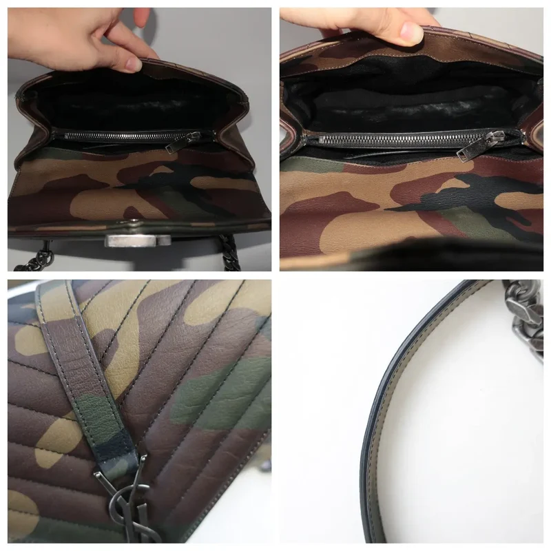 Yves Saint-Laurent Camouflage Medium College Bag